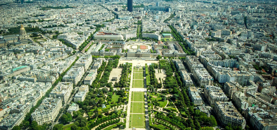 Vista aérea de Paris