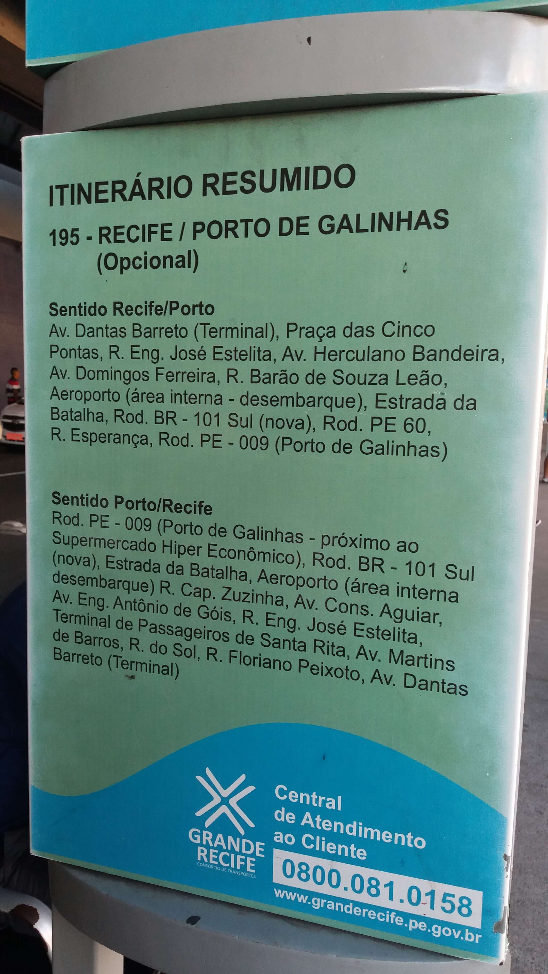 Ônibus de Recife para Porto de Galinhas