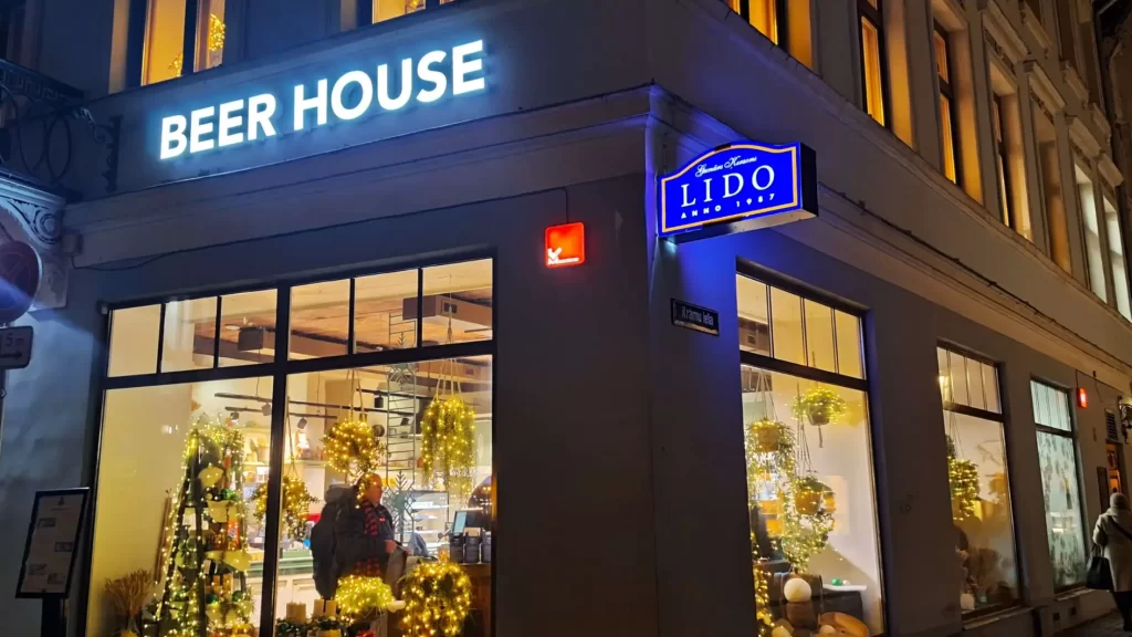 onde comer em riga Lido